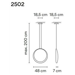 Vibia Cosmos 1X 48 suspension lamp