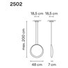 Vibia Cosmos 1X 48 suspension lamp