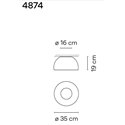 Vibia Duo 35 plafondlamp