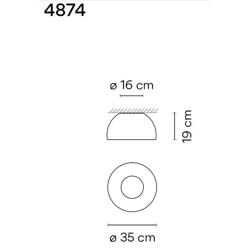 Vibia Duo 35 plafondlamp