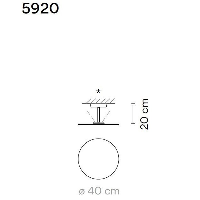 Vibia Flat 1X 40 plafondlamp