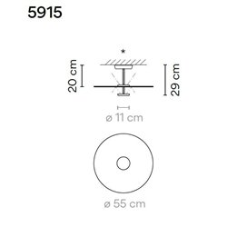 Vibia Flat 2X 60 ceiling lamp