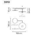 Vibia Flat 3X 106 plafondlamp