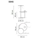 Vibia Flat Triple 90 staanlamp