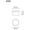Vibia Guise 15X25 plafondlamp