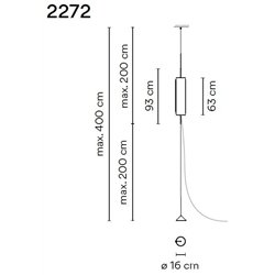 Vibia Guise 1X Extended suspension lamp