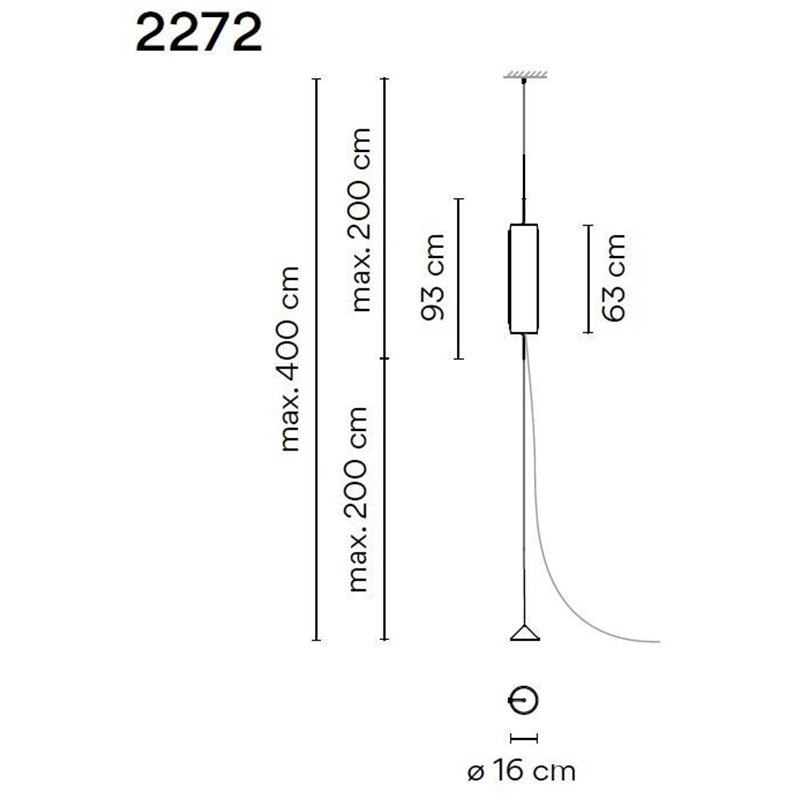Vibia Guise 1X Extended hanglamp