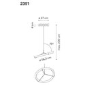 Vibia Halo Jewel 75Deg hanglamp