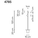Vibia June 2X 120 Recessed tuinpaal