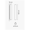 Vibia Kontorno Closed 122 wandlamp