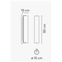 Vibia Kontorno Closed 92 wandlamp