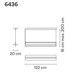 Vibia Kontorno Open 122 suspension lamp