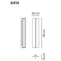 Vibia Kontorno Open 92 wandlamp