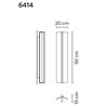 Vibia Kontorno Open 92 wall lamp