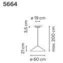 Vibia North 60 hanglamp