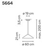 Vibia North 60 suspension lamp