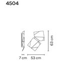 Vibia Origami Double wandlamp