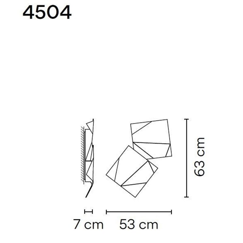 Vibia Origami Double wandlamp
