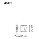 Vibia Origami Single B wandlamp