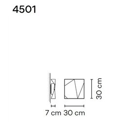 Vibia Origami Single B wall lamp