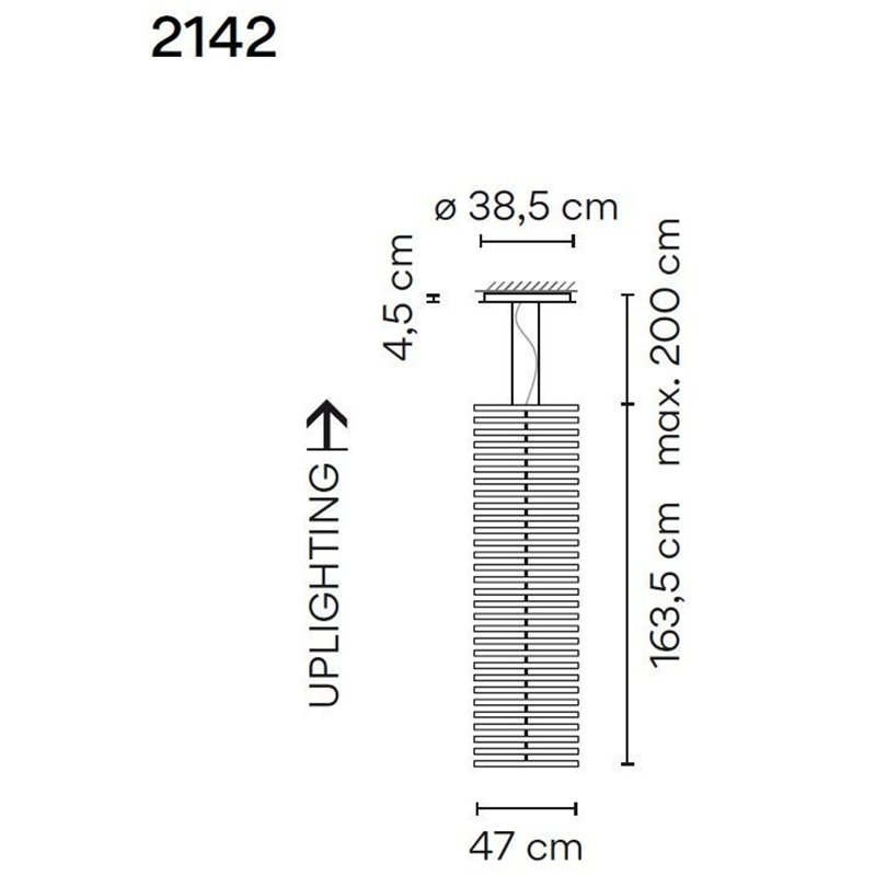 Vibia Rhythm Vertical 30X 47 hanglamp