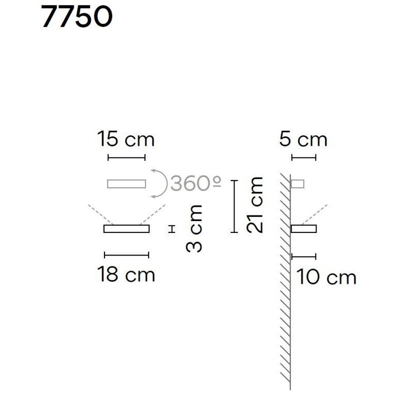 Vibia Set 18 1X wandlamp