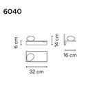 Vibia Suite 16 Left Glass Diffuser wandlamp