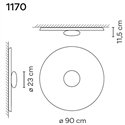 Vibia Top 90 plafondlamp
