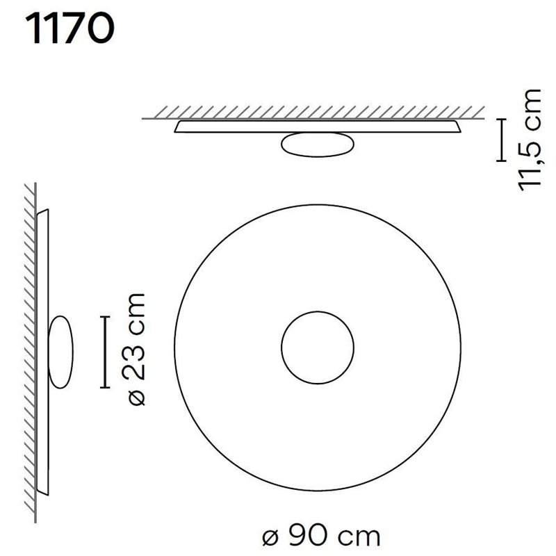 Vibia Top 90 plafondlamp