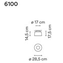 Vibia Tube 28,5 plafondlamp