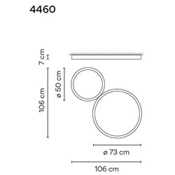 Vibia Up 106 ceiling lamp