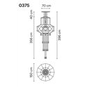 Vibia Wireflow Chandelier 396 hanglamp