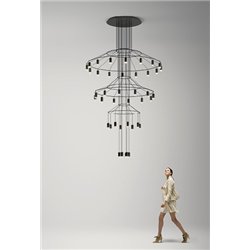 Vibia Wireflow Chandelier 396 - 0375 suspension lamp