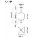 Vibia Wireflow Square 100 hanglamp