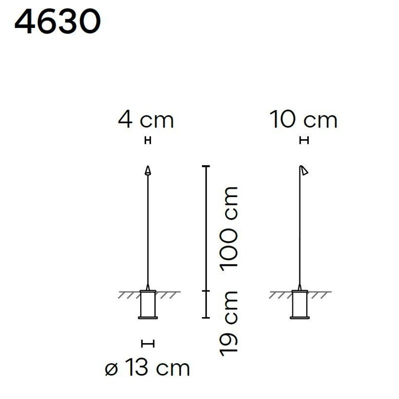 Vibia Brisa 100 Recessed tuinpaal