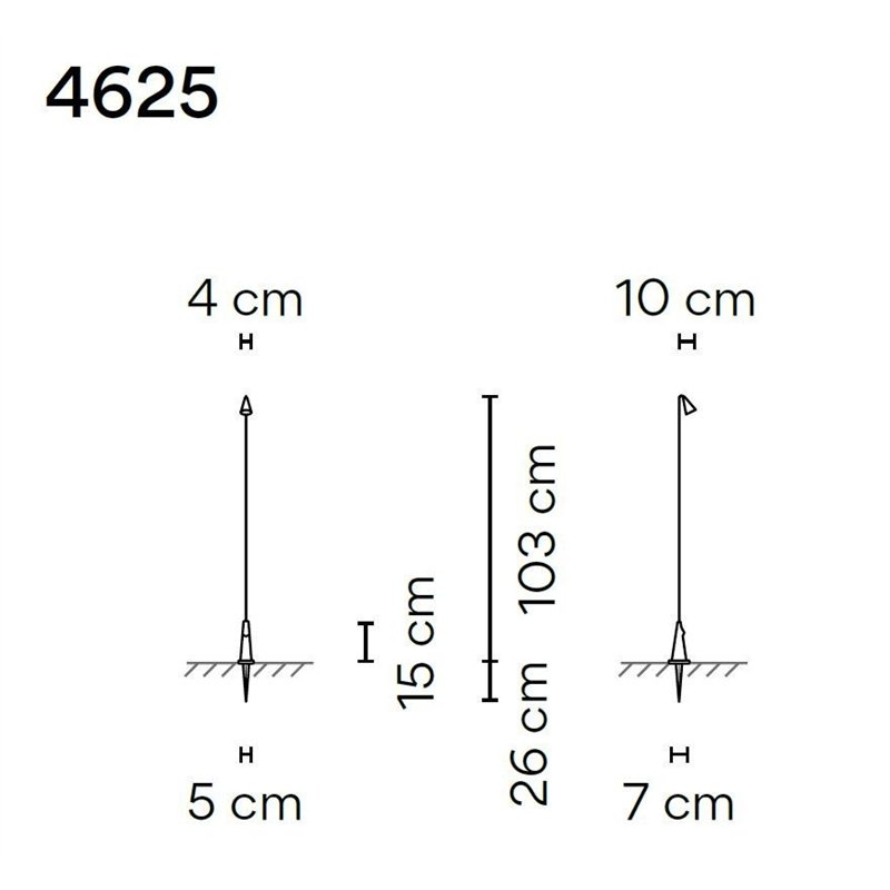 Vibia Brisa 103 tuinpaal