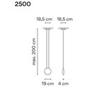 Vibia Cosmos 1X 19 hanglamp