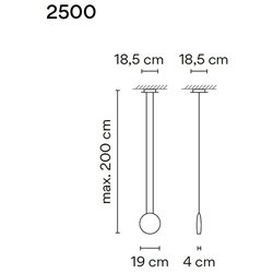 Vibia Cosmos 1X 19 suspension lamp