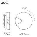 Vibia Dots A Turnable Switch wandlamp