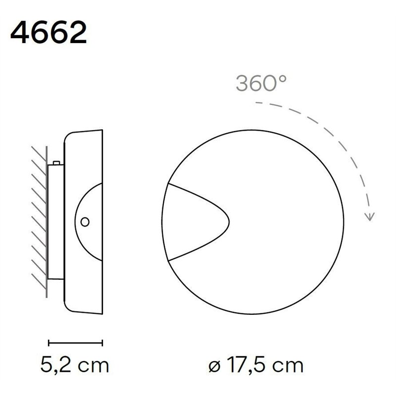 Vibia Dots A Turnable Switch wandlamp