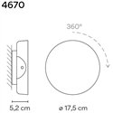 Vibia Dots C Turnable wandlamp