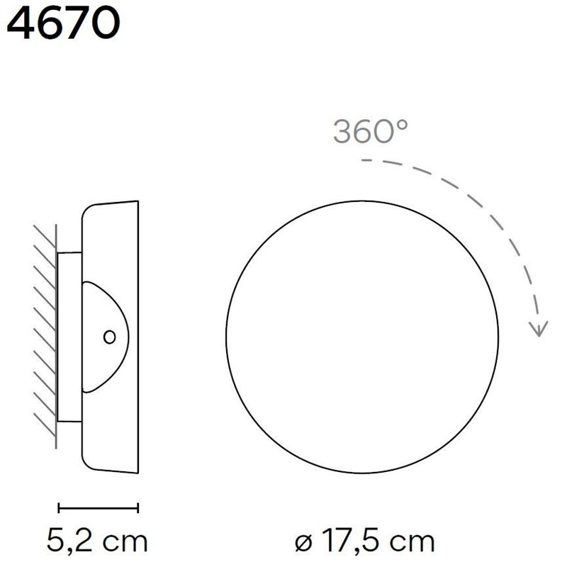 Vibia Dots C Turnable wandlamp