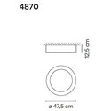 Vibia Duo 47,5 plafondlamp