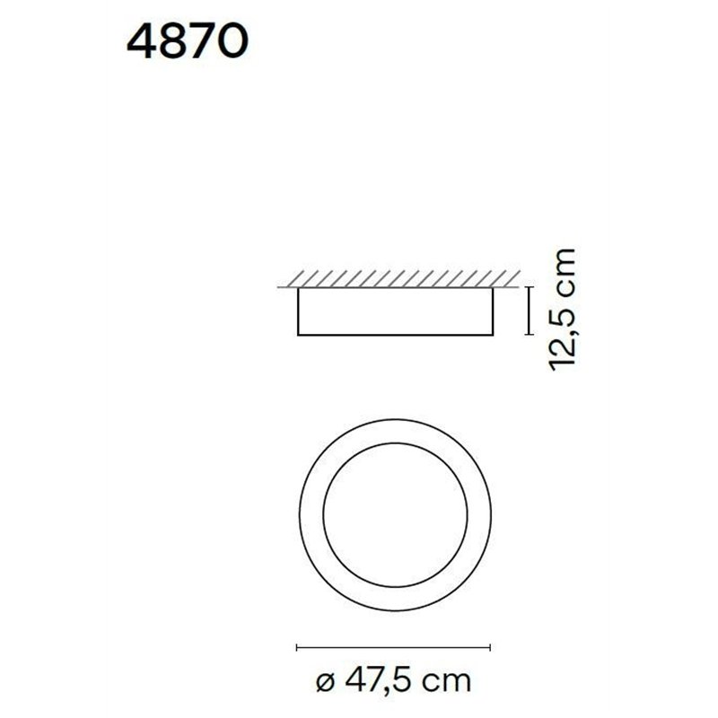 Vibia Duo 47,5 plafondlamp