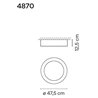 Vibia Duo 47,5 ceiling lamp