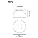 Vibia Duo 70 plafondlamp