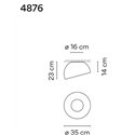 Vibia Duo Slated 35 plafondlamp