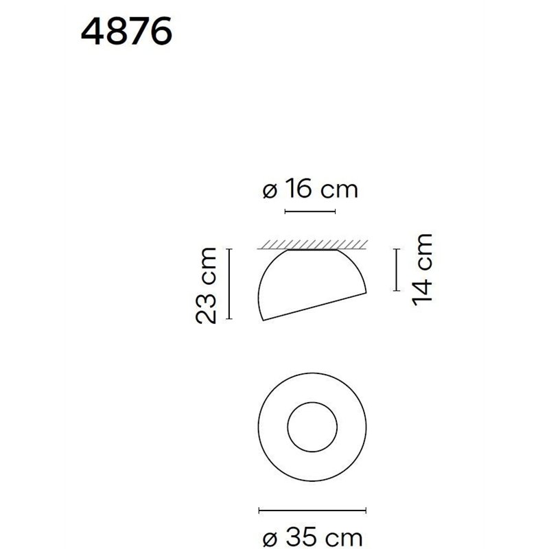Vibia Duo Slated 35 plafondlamp