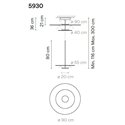 Vibia Flat 3X 90 Extended hanglamp