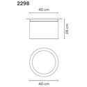 Vibia Guise 27X40 plafondlamp